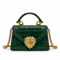 Borsa digy verde croc
