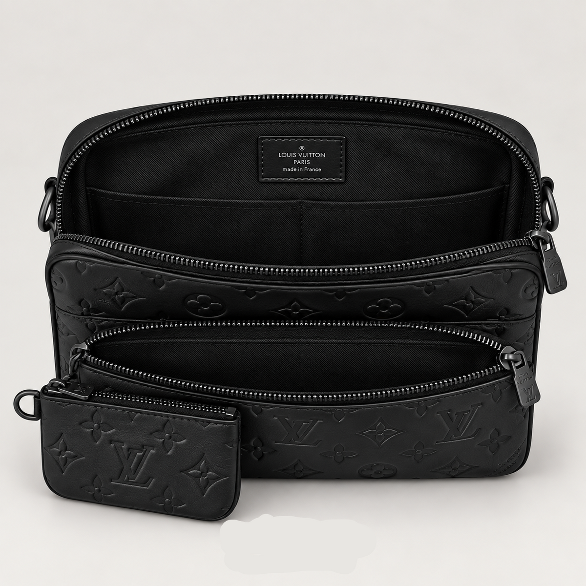 Borsa Trio a tracolla nera