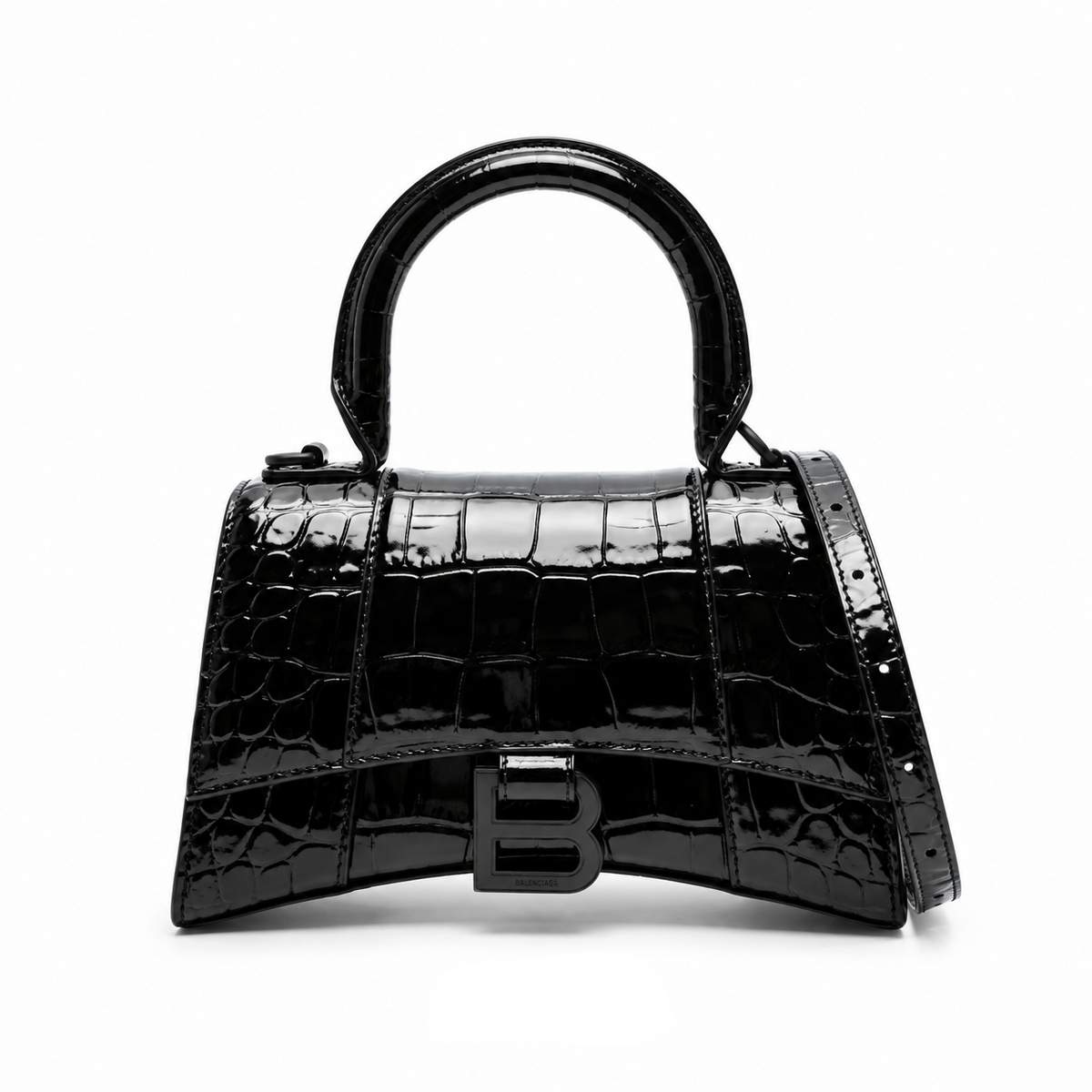Borsa bale croc total black