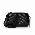 Borsa mini total black lucida 19cm